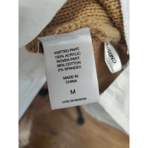 NewYork & Co. Women's Acrylic Round Neck Short Sleeve Knee Length Knit Dress M - Picture 9 of 11